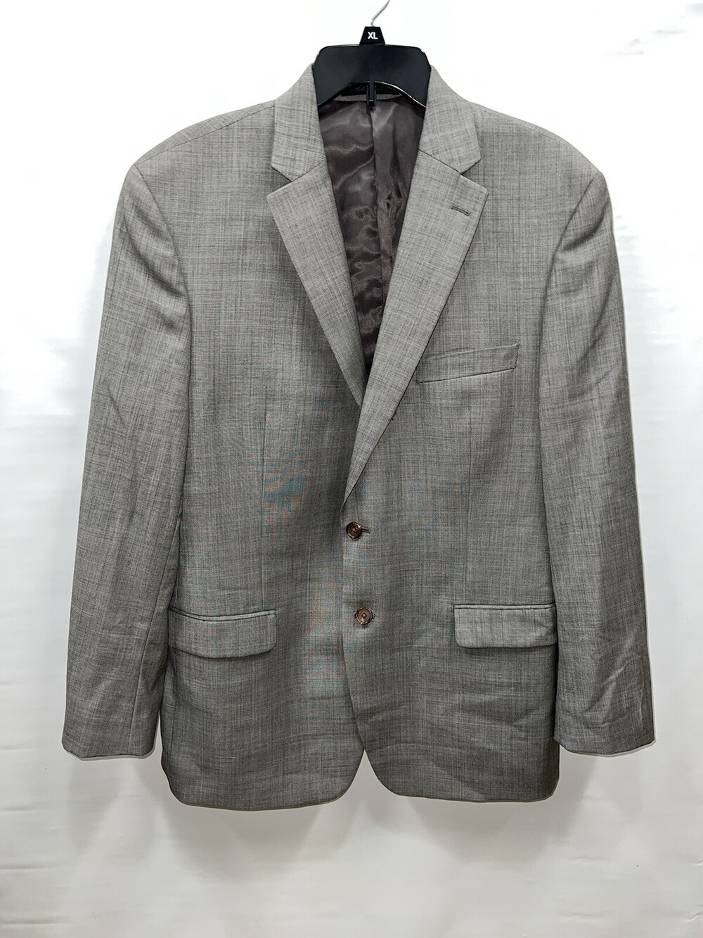Lauren Ralph Lauren Suit Jacket Mens Sz 44R Gray 100% Wool Macy’s Classic
